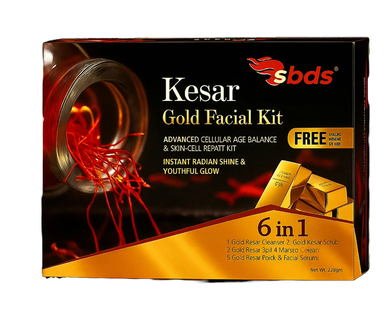 SBDS Keshar Gold FacialÂ Kit